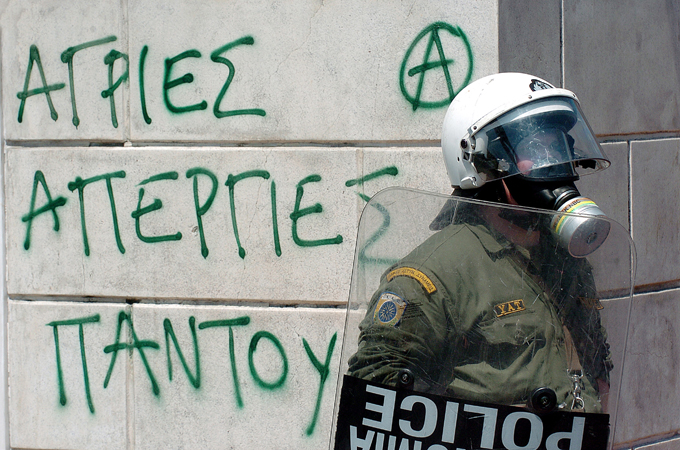 Greek debt riot