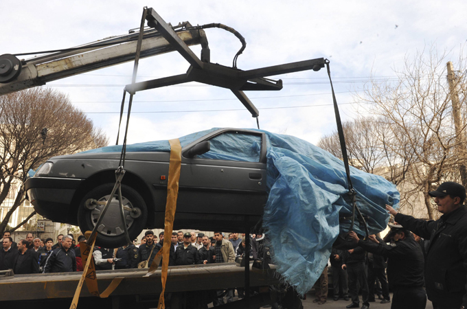 Iranian blast car