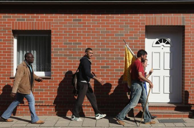 Asylum Seekers March In Protest To Berlin