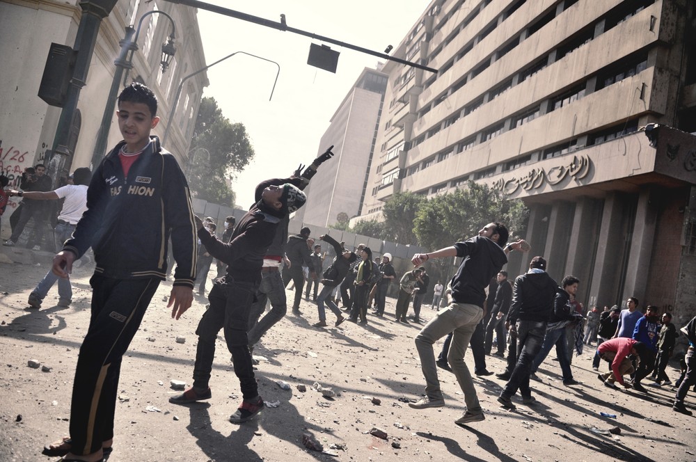 Clashes as Egyptians mark uprising