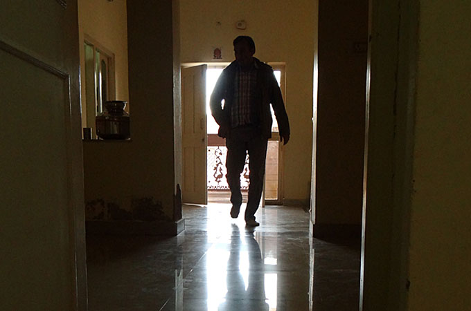 Ramesh Pawar left his job in Pakistan and fled to India some three months ago [Shweta Desai/Al Jazeera]