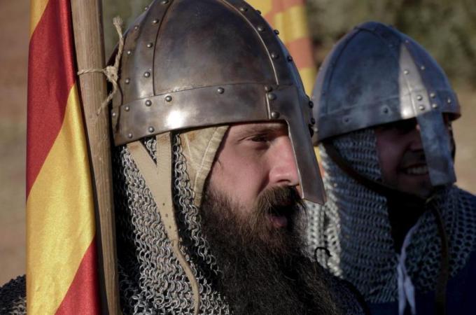 The annual re-enactment of the Battle of Navas de Tolosa draws spectators from around Spain [EPA]