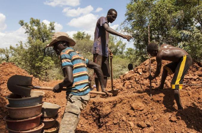Many young men give up small-scale agriculture for risky jobs as artisanal gold miners [Reuters]
