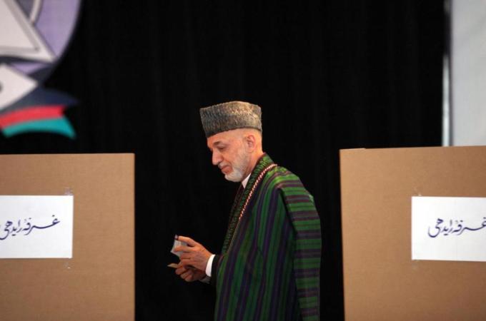 The second round of the presidential election has polarised Afghan society, writes Moradian [EPA]