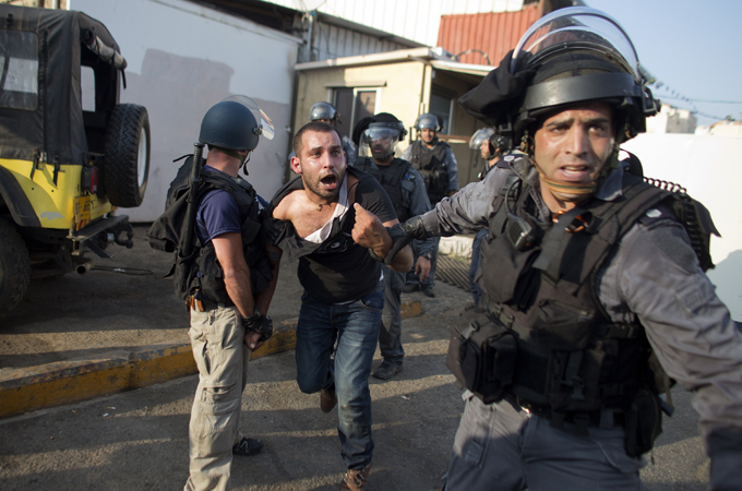Palestinian citizens of Israel have been detained for protesting, or given house arrest or community service [AFP]