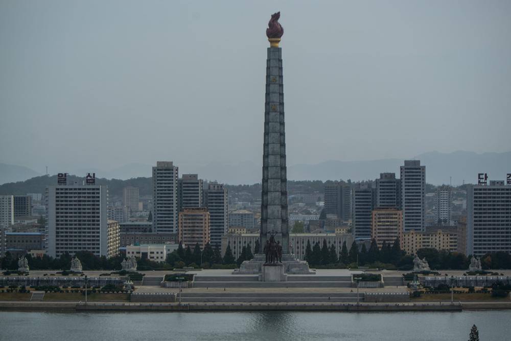 Kim Il Sung square is one of the most recognisable landmarks of this communist state. The square serves as the stage of military parades, and where North leaders are cheered by hundreds of thousands of devoted citizens during state celebrations. [Miguel Toran/Al Jazeera]