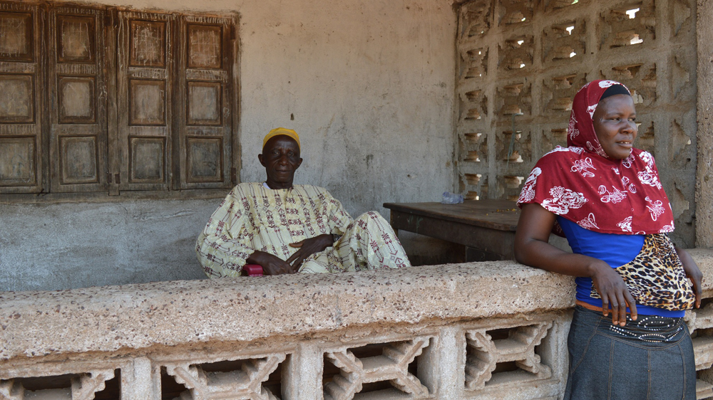 Kumarabai Kamara at his house [Dariusz Dziewanski/Al Jazeera]