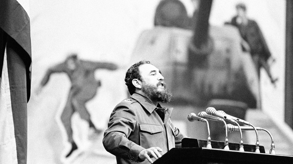 Speaking in Havana in 1981 of Cuba's victory in the Bay of Pigs invasion [AP]