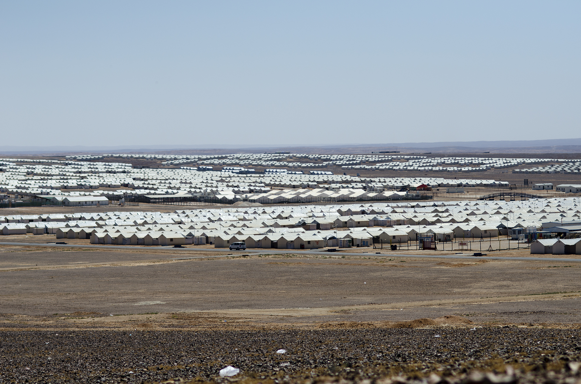 Azraq Refugee Camp for Syrians in Jordan/DO NOT USE/RESTRICTED