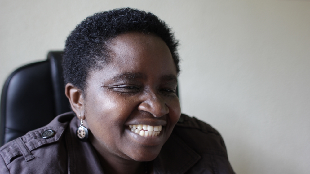 Justine Masika Bihamba in her office Goma [Raquel Villaecija]