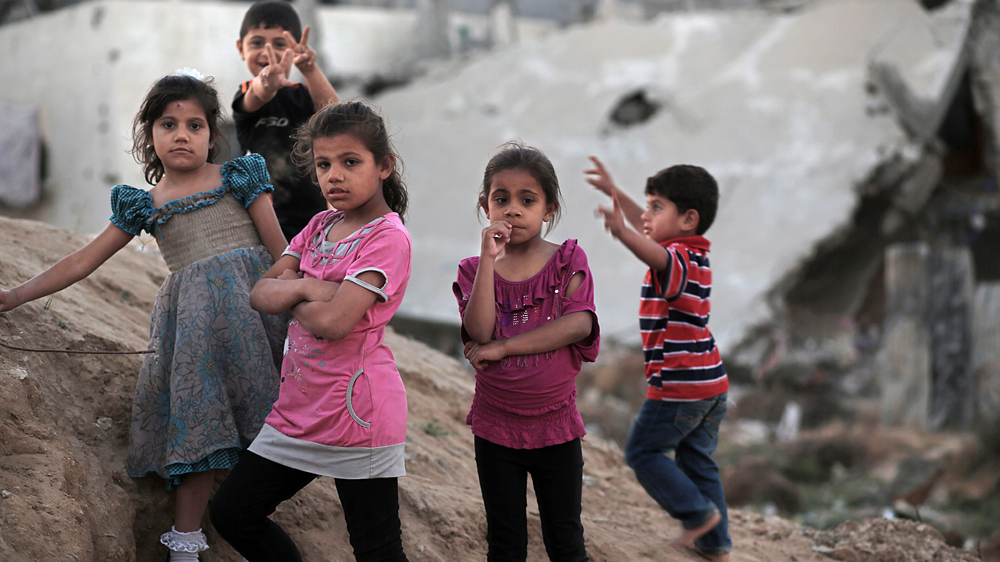 Neighborhood destroyed in the 2014 conflict