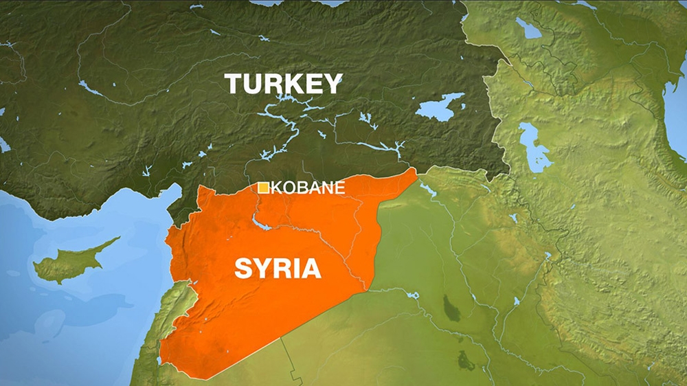 Kobane Syria map