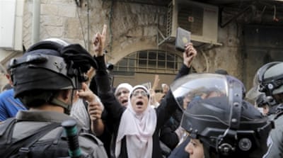 Disrupting visits by ultranationalist Jewish religious groups and politicians is a crucial task for the Mourabitat [Reuters]