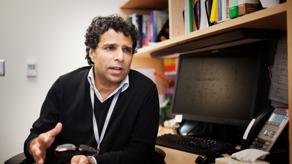 Dr Meb Rashid is the medical director of the Women's College Hospital's Crossroads Clinic, a health clinic that serves newly arrived refugees in Toronto [Ryan Edwardson/Al Jazeera]