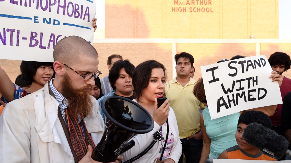 US Texas Muslims protest