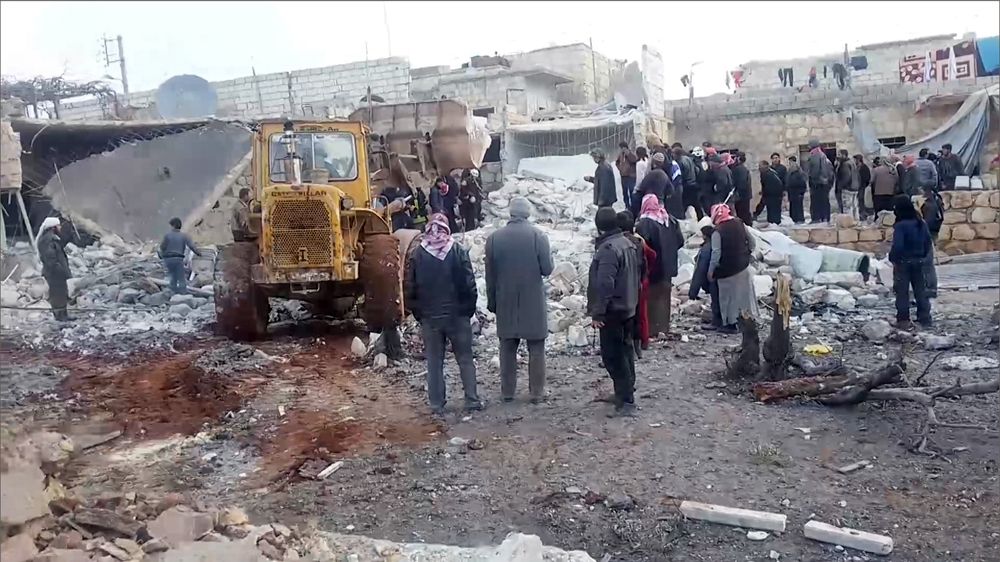 Russian air strike on Aleppo school