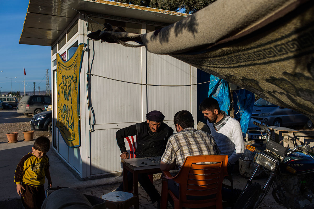 Refugees on Turkish- Syrian border/ Please Do Not Use