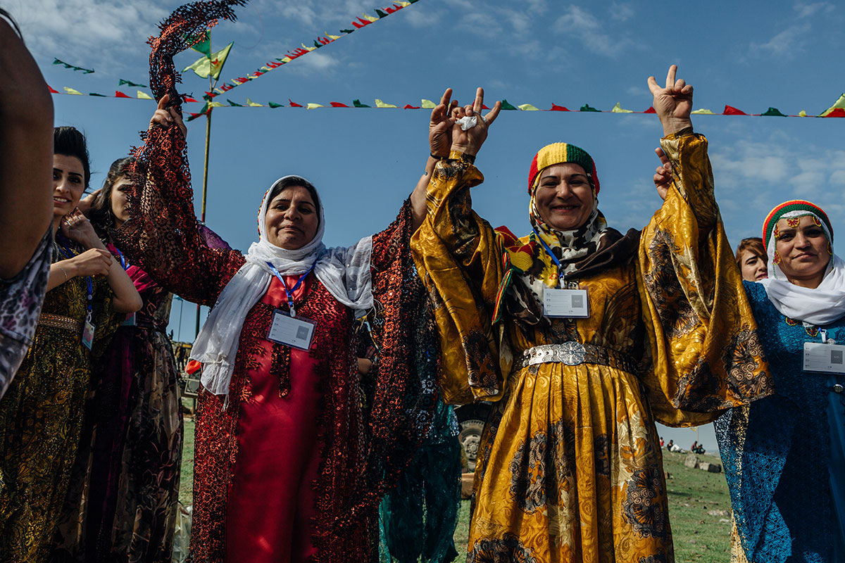 Syrian Kurds celebrate Newroz amid civil war/Please Do Not Use