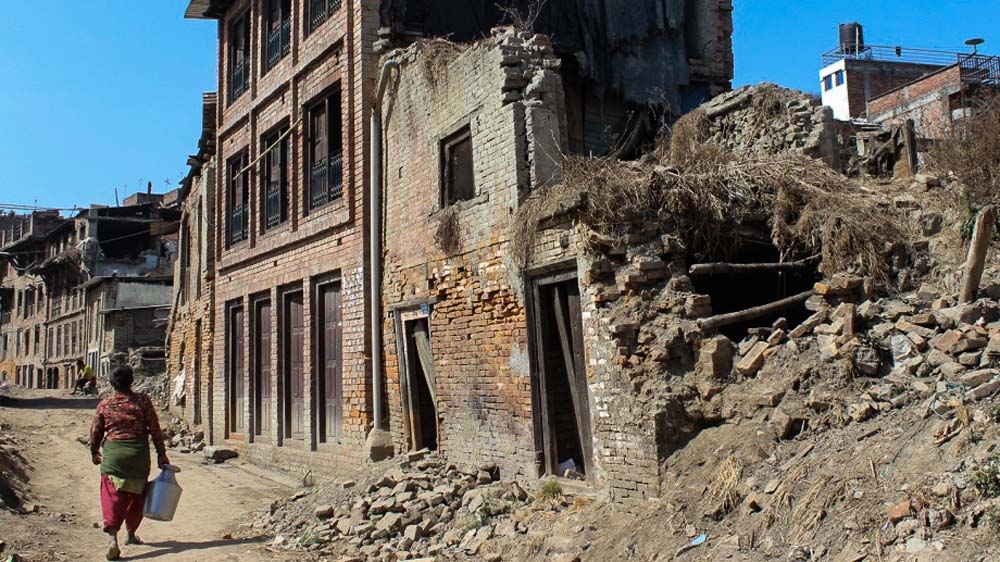 Some people affected by the earthquake still live in temporary shelters, five years on
