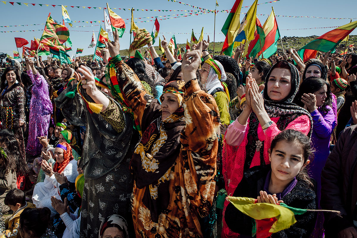 Syrian Kurds celebrate Newroz amid civil war/Please Do Not Use