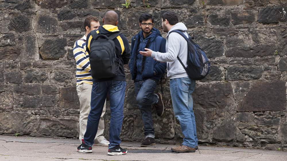 Just under a quarter of Glasgow University students come from communities with a Glasgow postcode [Getty Images]