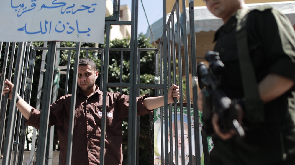 Hamas rally marking Palestinian prisoners