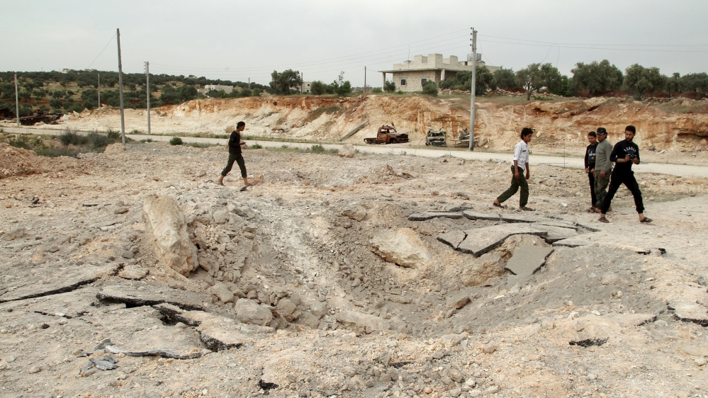 Children in Atereb / Atarib town near Aleppo Syria
