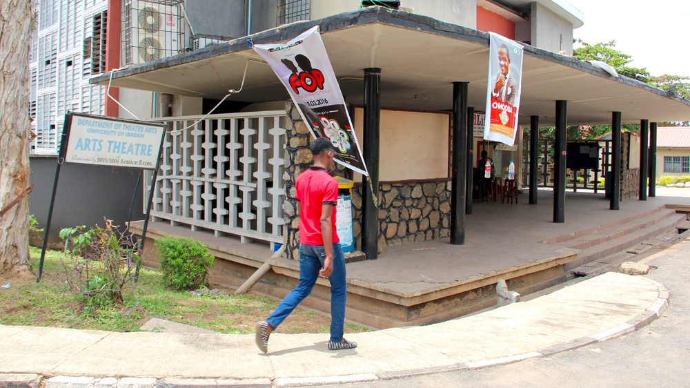 The Arts Theatre on the campus of the University of Ibadan [Femke van Zeijl/Al Jazeera]