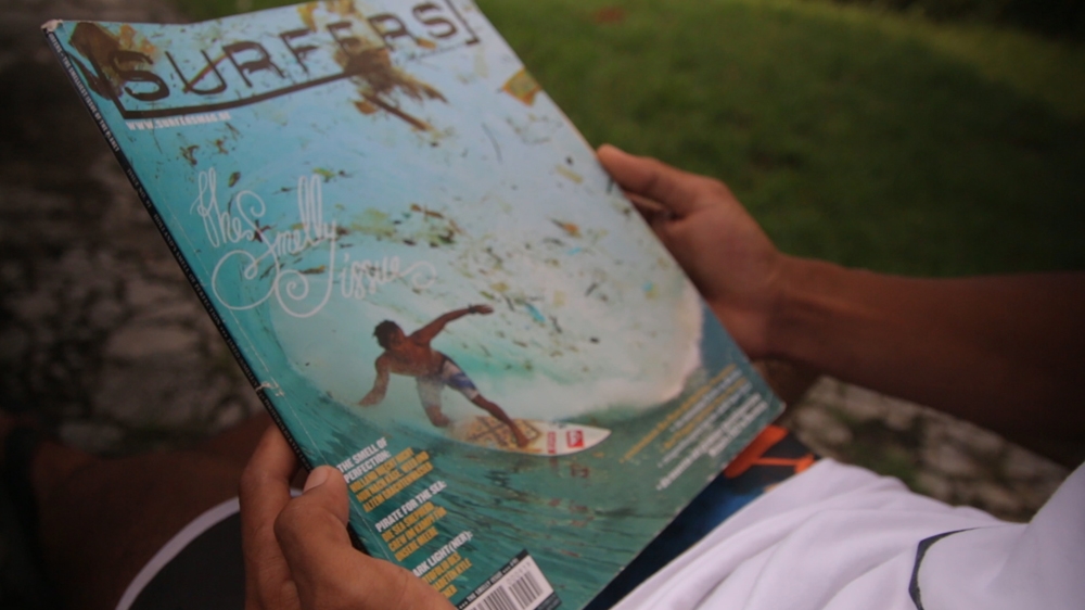 'Fishermen in particular really don't understand. I've been on many boat rides for surf trips and they just throw all their rubbish straight into the sea,' Dede explains [Al Jazeera] 