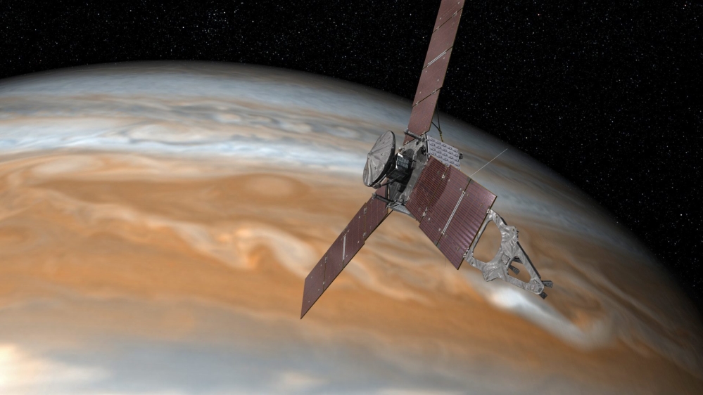 The spacecraft has travelled 2.7bn kilometres since it was launched five years ago [File: NASA handout/EPA]
