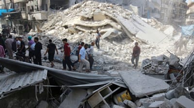 Aleppo''s rebel held al-Fardous district