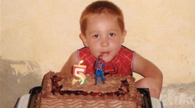 Alex's first birthday without his mother [Courtesy of Emma Sanchez's family]