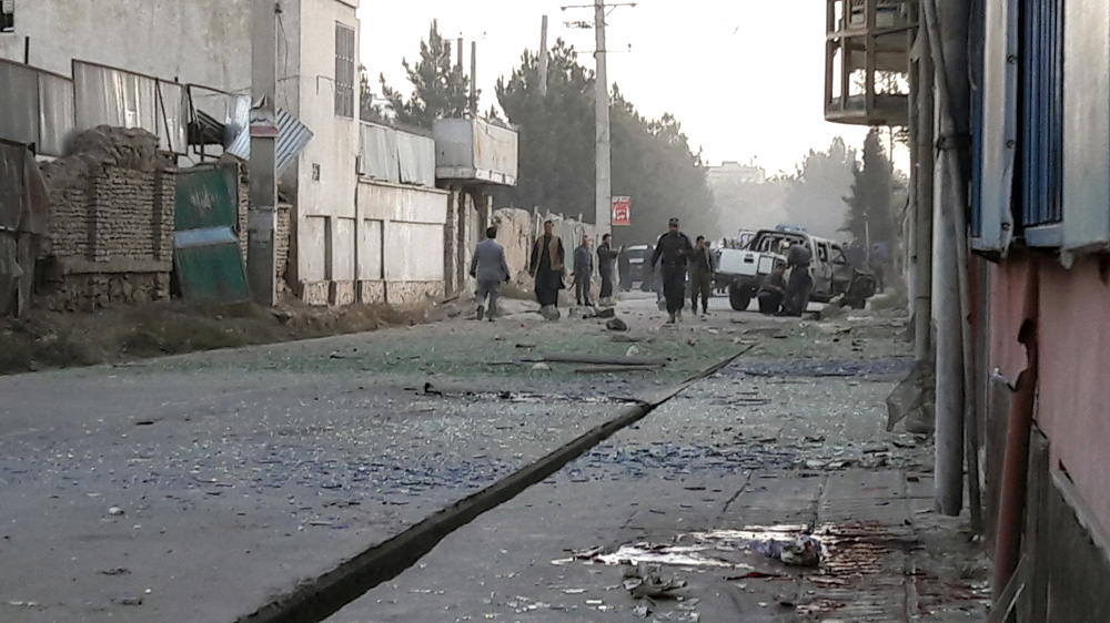 The vehicle that was bombed by a 'sticky' explosive on Monday [DParvaz/Al Jazeera]