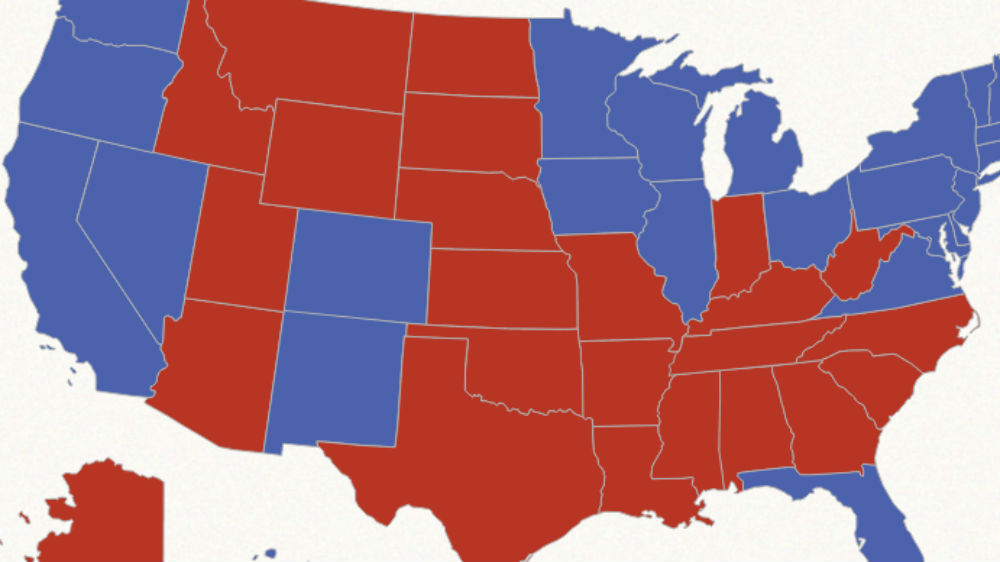 US election map