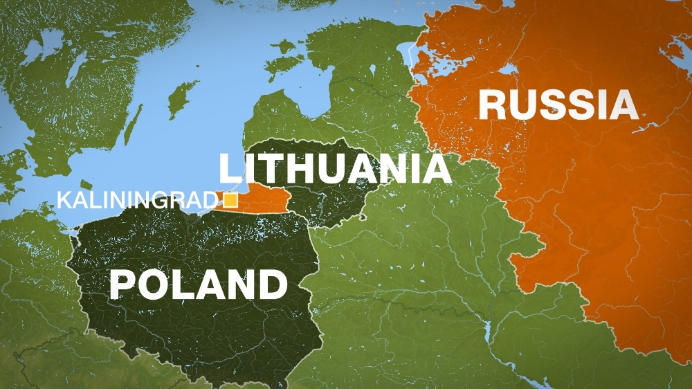 Russia, Kaliningrad map