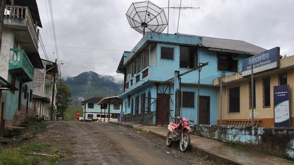  Lying only 20 minutes from the EXSA mining camp, Panantza is the nearest village and a strategic military outpost [Alfredo Salgado/Al Jazeera]