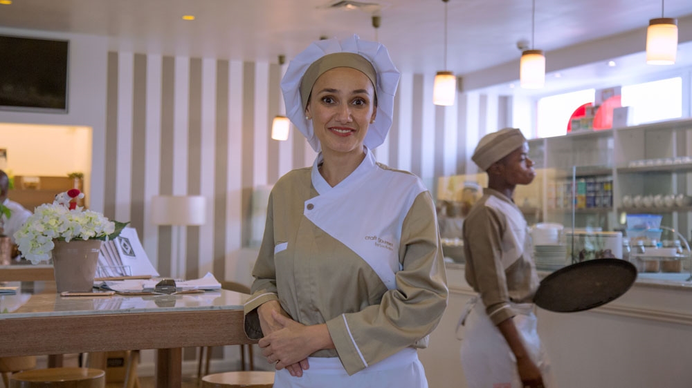 Loubna Fakhri-Baker moved to Nigeria in 2008 [Andrew Esiebo/Al Jazeera] 