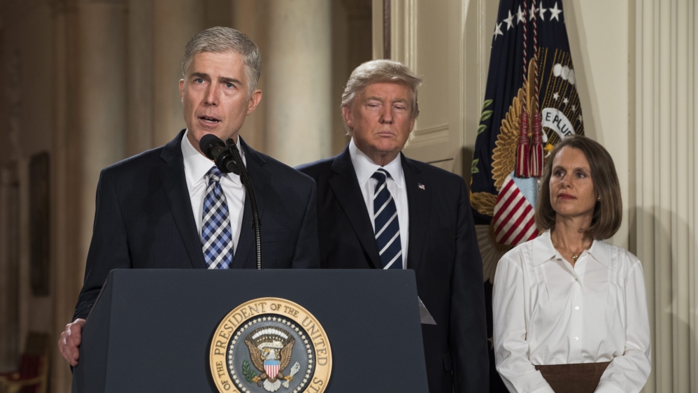 US President Donald J. Trump announces Neil Gorsuch for the Supreme Court