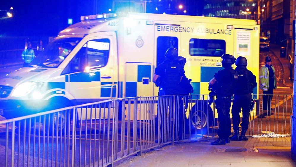 People said they are treating the explosion as a 'terrorist incident' [Andrew Yates/Reuters] [Reuters]