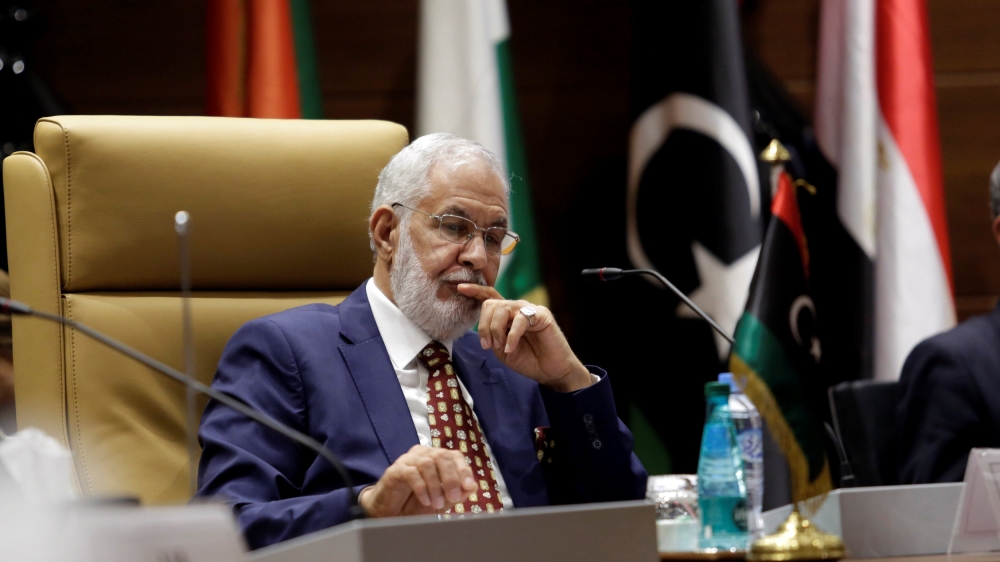 Siyala at the news conference in Algiers, Algeria [Ramzi Boudina/Reuters]