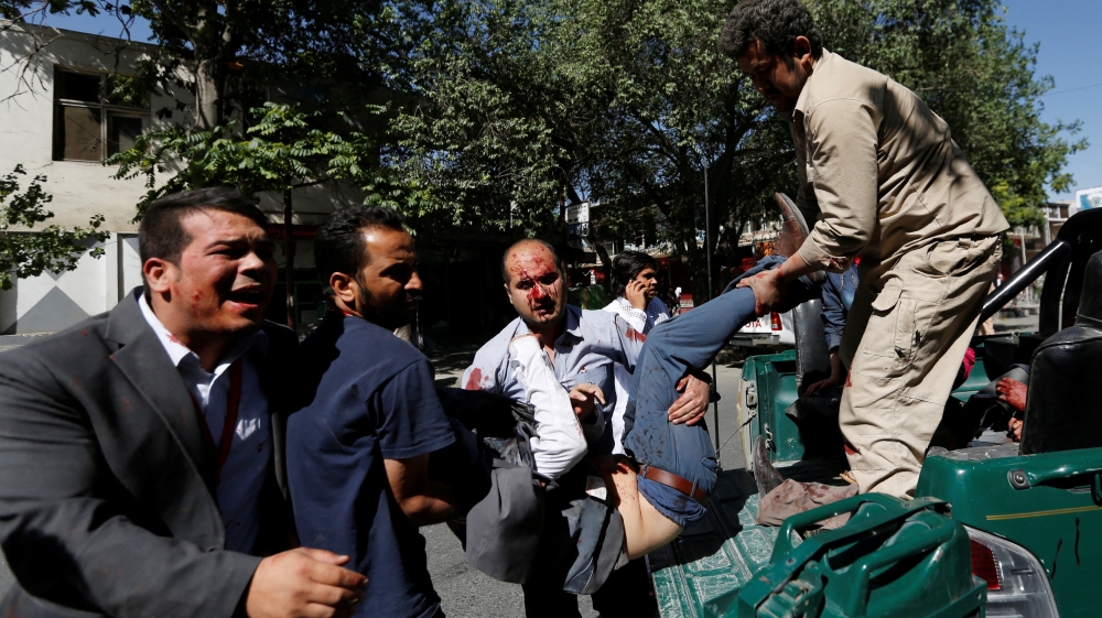 The explosion hit one of Kabul's busiest parts [Reuters]