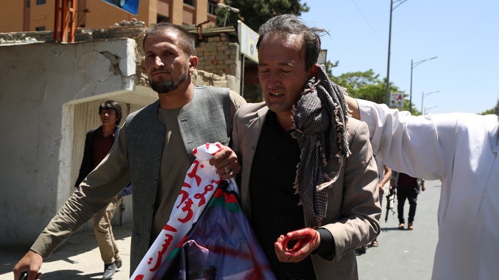Kabul Afghanistan protest June 2