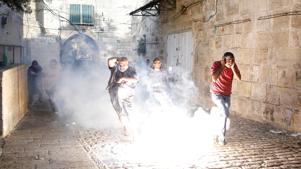 More than 1,300 Palestinians have been injured since the protests began on July 14 [Amir Cohen/Reuters] 