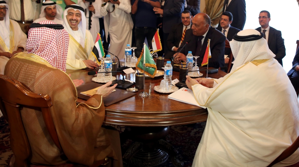 Foreign Ministers of the countries involved in the Gulf crisis meet in Cairo