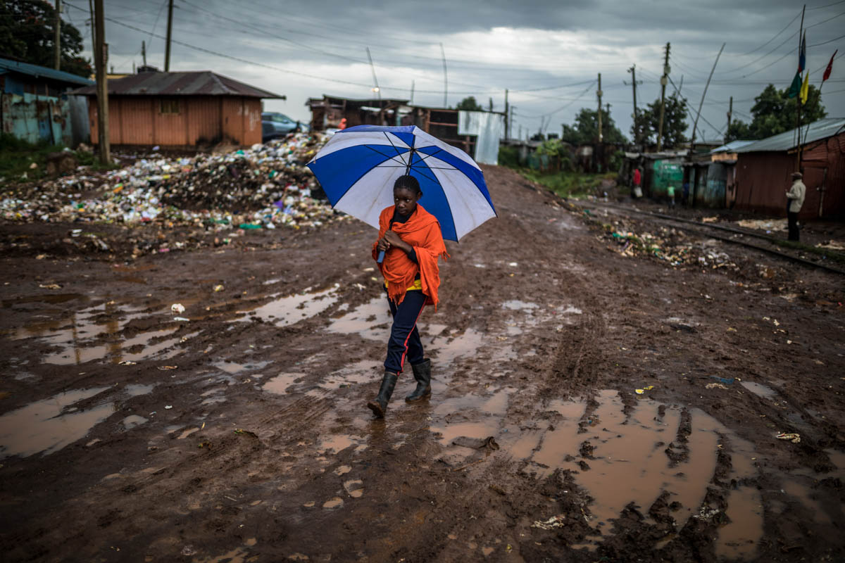 In Kibera, women and children bear the burnt of heavy rains 