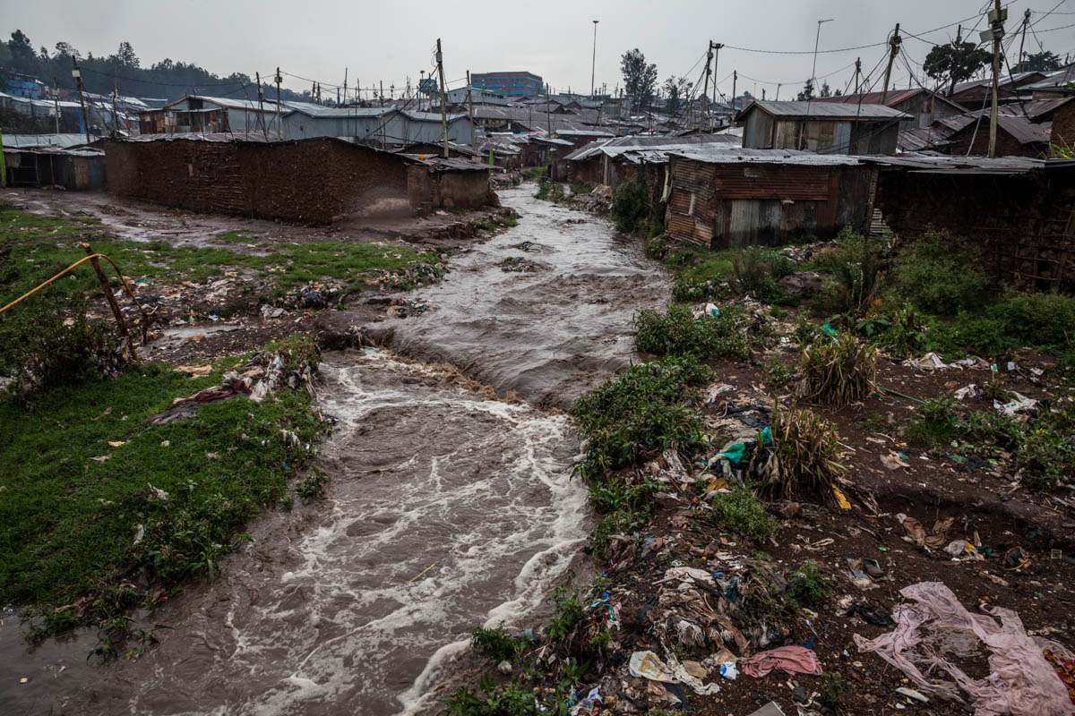 In Kibera, women and children bear the burnt of heavy rains 