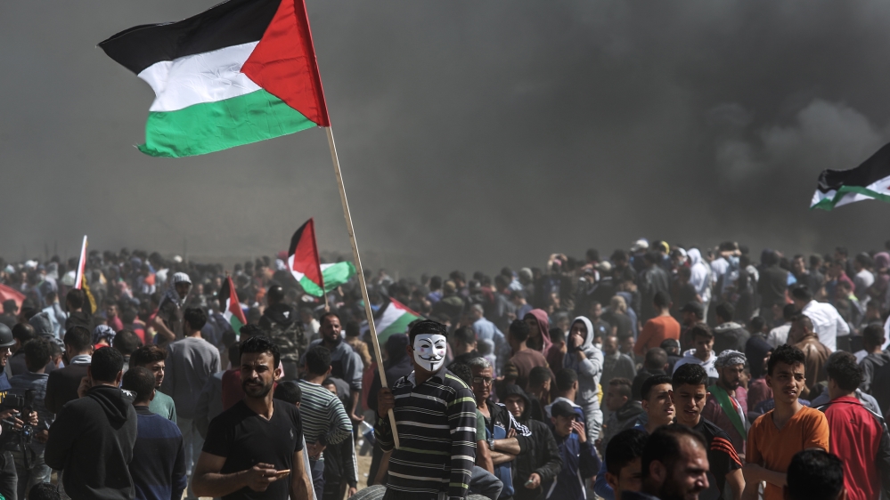 Protest at Gaza-Israel border