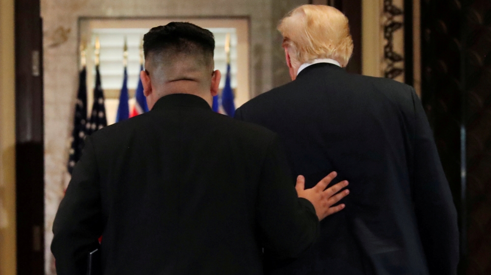 Kim and Trump leave their historic summit in Singapore, after signing documents that acknowledged the progress of the talks and pledged to keep the momentum going. Trump’s former national security adviser John Bolton says the president was preoccupied with the optics of the event