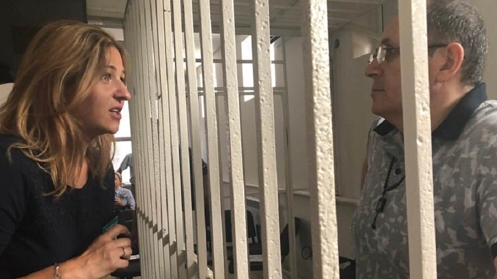 : Anya Neistat during Oyub''s trial