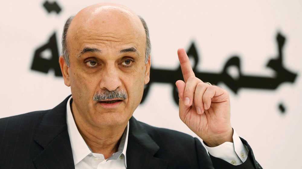 Samir Geagea, leader of the Christian Lebanese Forces, during an interview with Reuters in Maarab in the mountains overlooking the seaside town of Jounieh, October 31, 2014